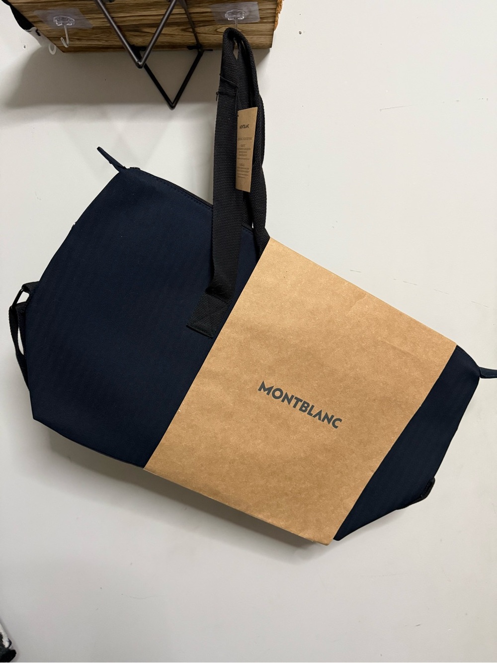 Montblanc Navy and Black Men’s Duffel Bag